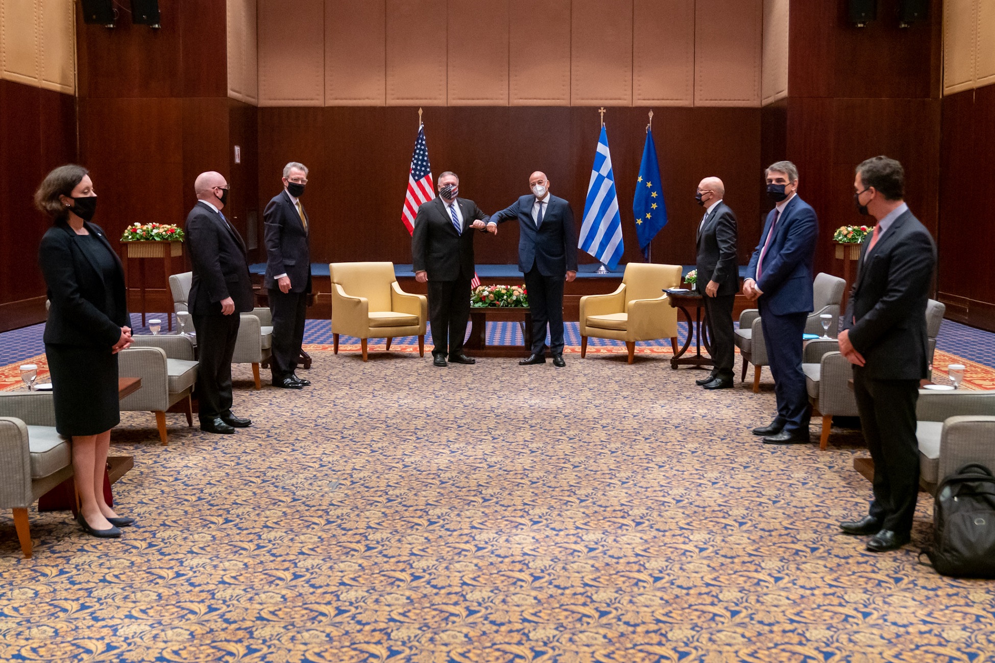 Δένδιας για Πομπέο: «Συζητήσαμε τρόπους για την περαιτέρω προώθηση της συνεργασίας των δύο χωρών μας»