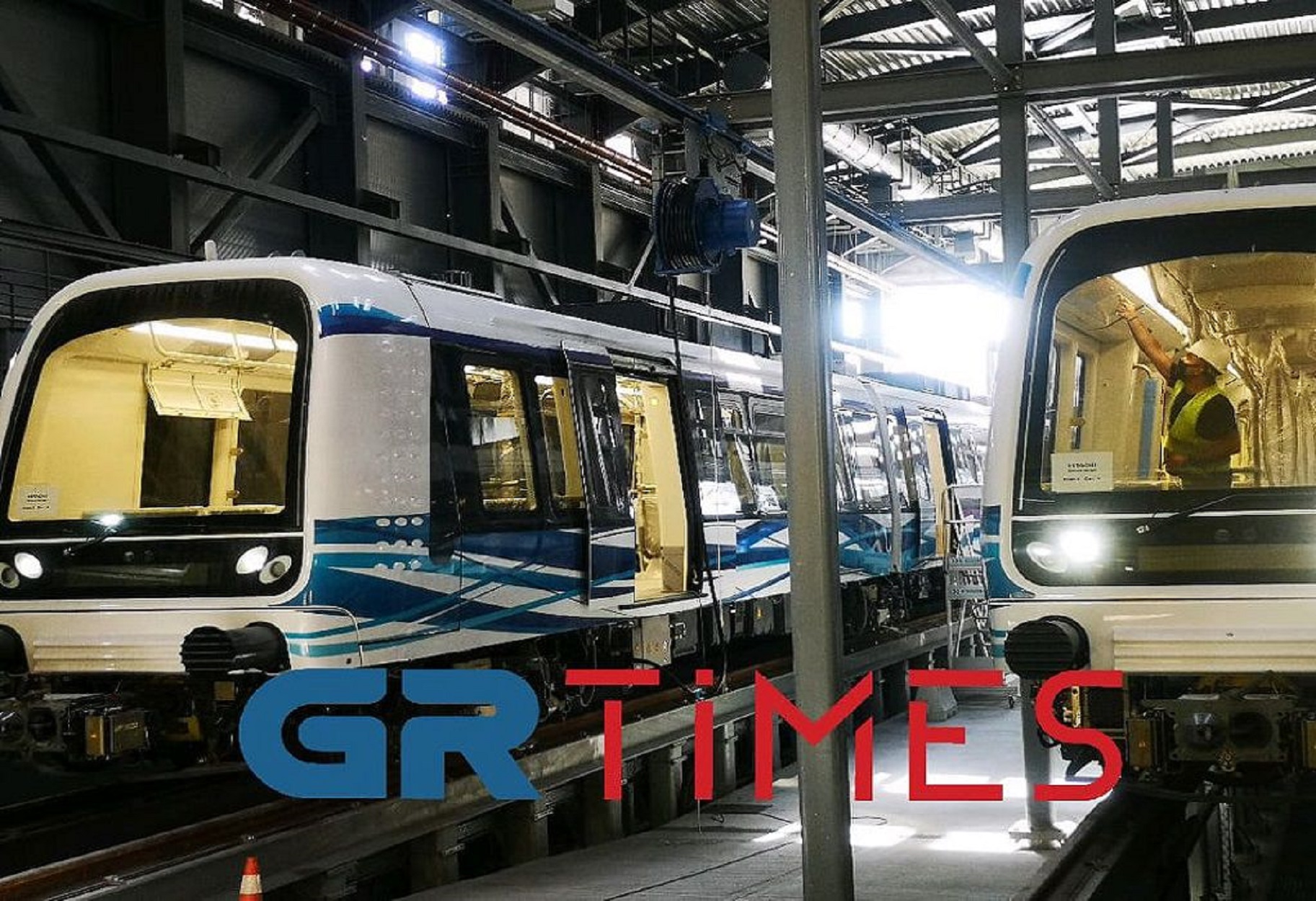 Το μετρό Θεσσαλονίκης σε κίνηση για 1η φορά