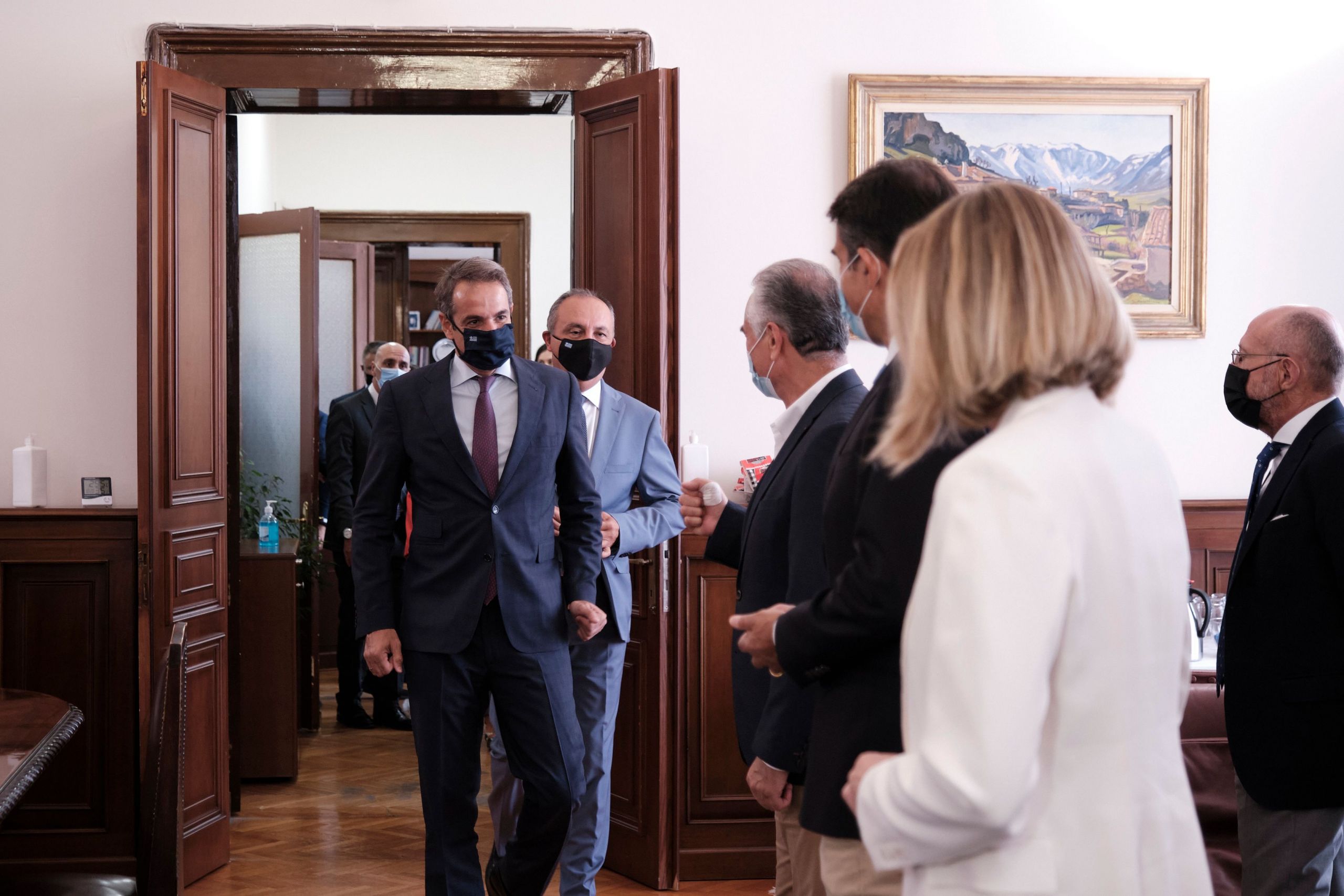 Μητσοτάκης Θεσσαλονίκη: Συναντήθηκε με παραγωγικούς φορείς ο πρωθυπουργός