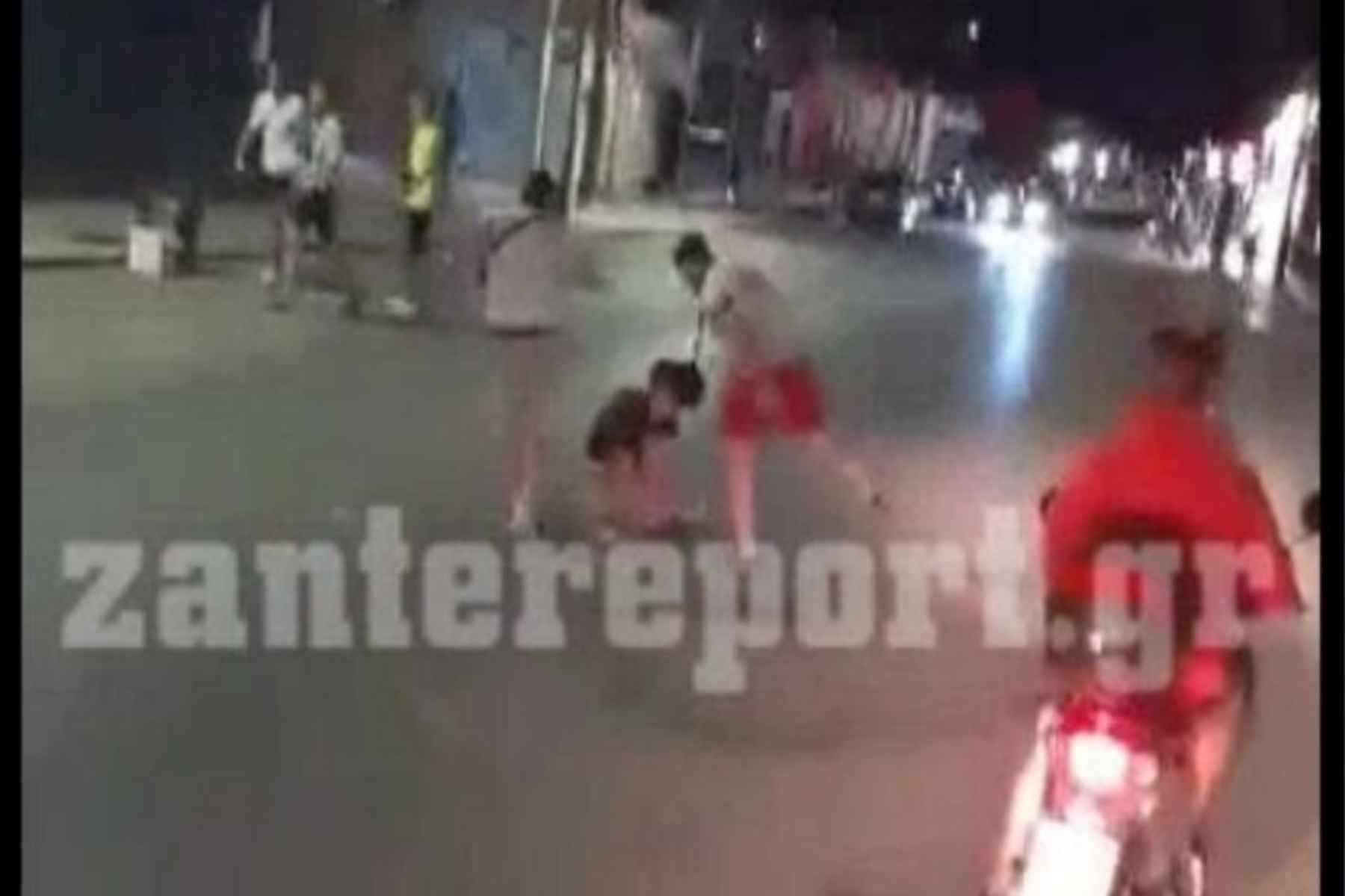 Ζάκυνθος ξυλοδαρμός: Άγριο ξύλο και συνωστισμός Βρετανών στο Λαγανά