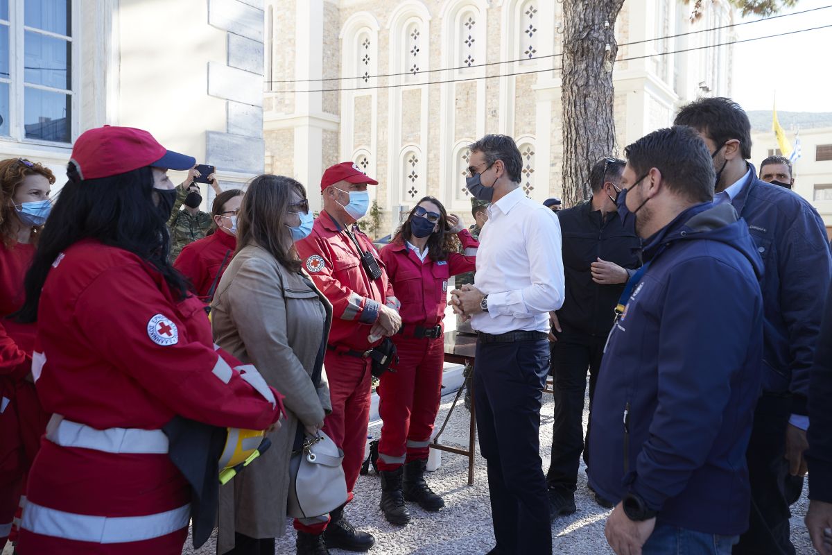 Μητσοτάκης Σάμος: Στο νησί βρέθηκε ο πρωθυπουργός