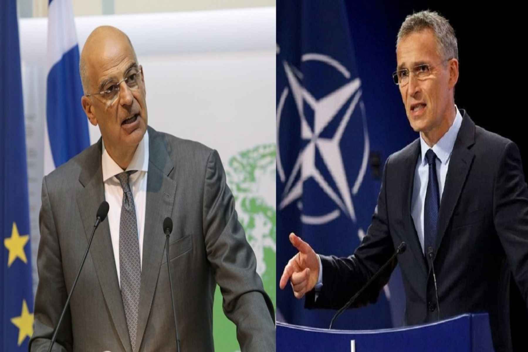 Δένδιας Στόλτενμπεργκ: Συνάντηση την Τρίτη με θέμα την Ανατολική Μεσόγειο
