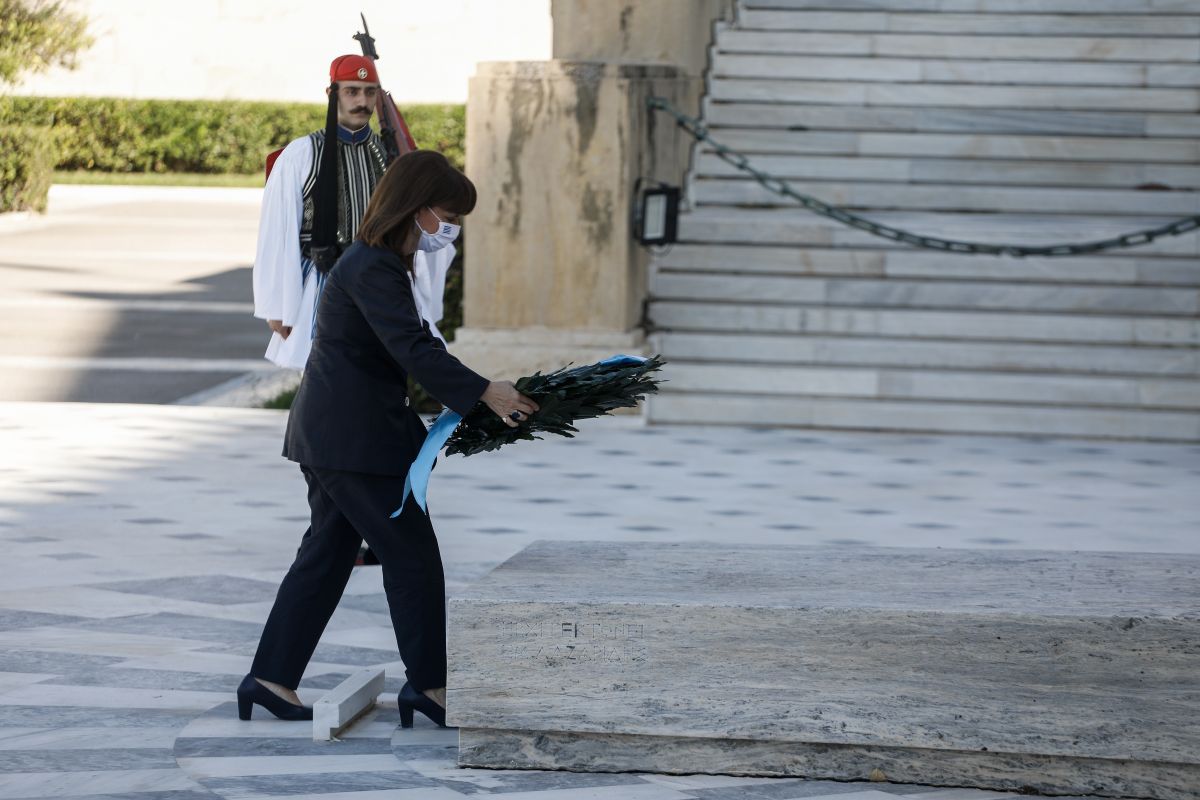 Κατερίνα Σακελλαροπούλου: Nα μην ξαναδούμε στην πατρίδα μας νοσταλγούς ιδεολογιών που αιματοκύλησαν τον κόσμο