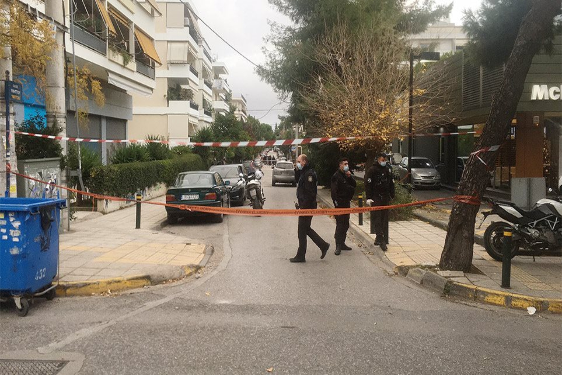 Οι πρώτες εικόνες από το σημείο της εκτέλεσης του άνδρα στα Βριλήσσια