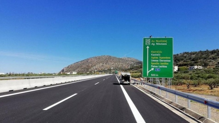Χανιά: Κλειστό αύριο τμήμα του Βόρειου Οδικού Άξονα Κρήτης