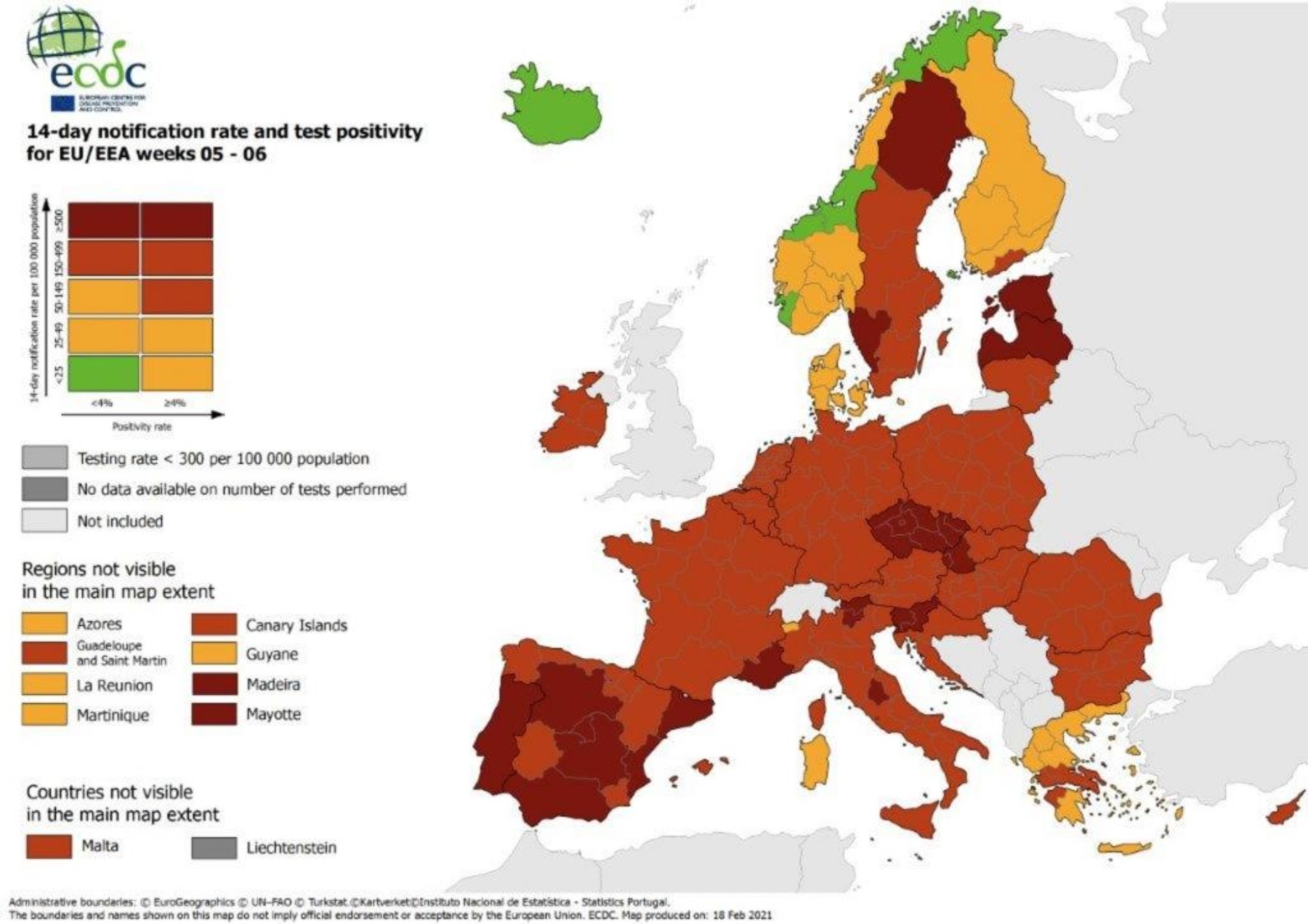 ECDC κορωνοϊός: Χειροτερεύει η κατάσταση και στην Ελλάδα – Στο «κόκκινο» όλη η Στερεά