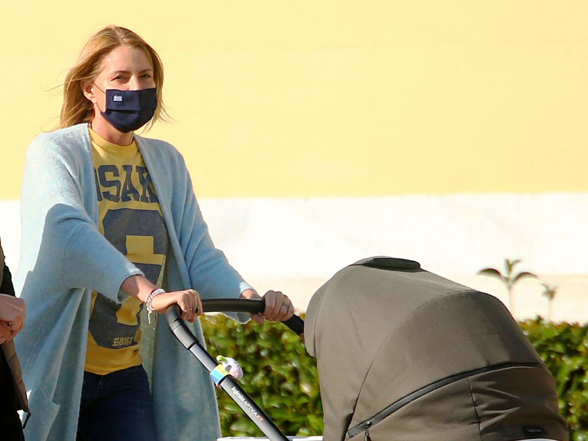 Μπαλατσινού: Βόλτα στο Ζάππειο με τον γιο της