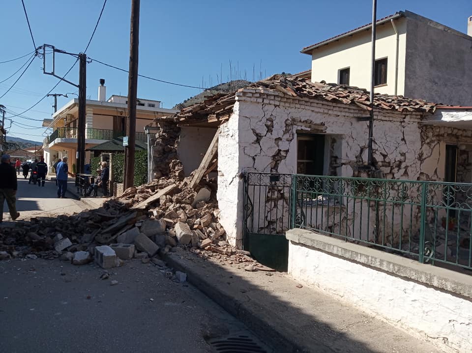 Σεισμός στην Ελασσόνα: Φωτογραφία από το Δαμάσι