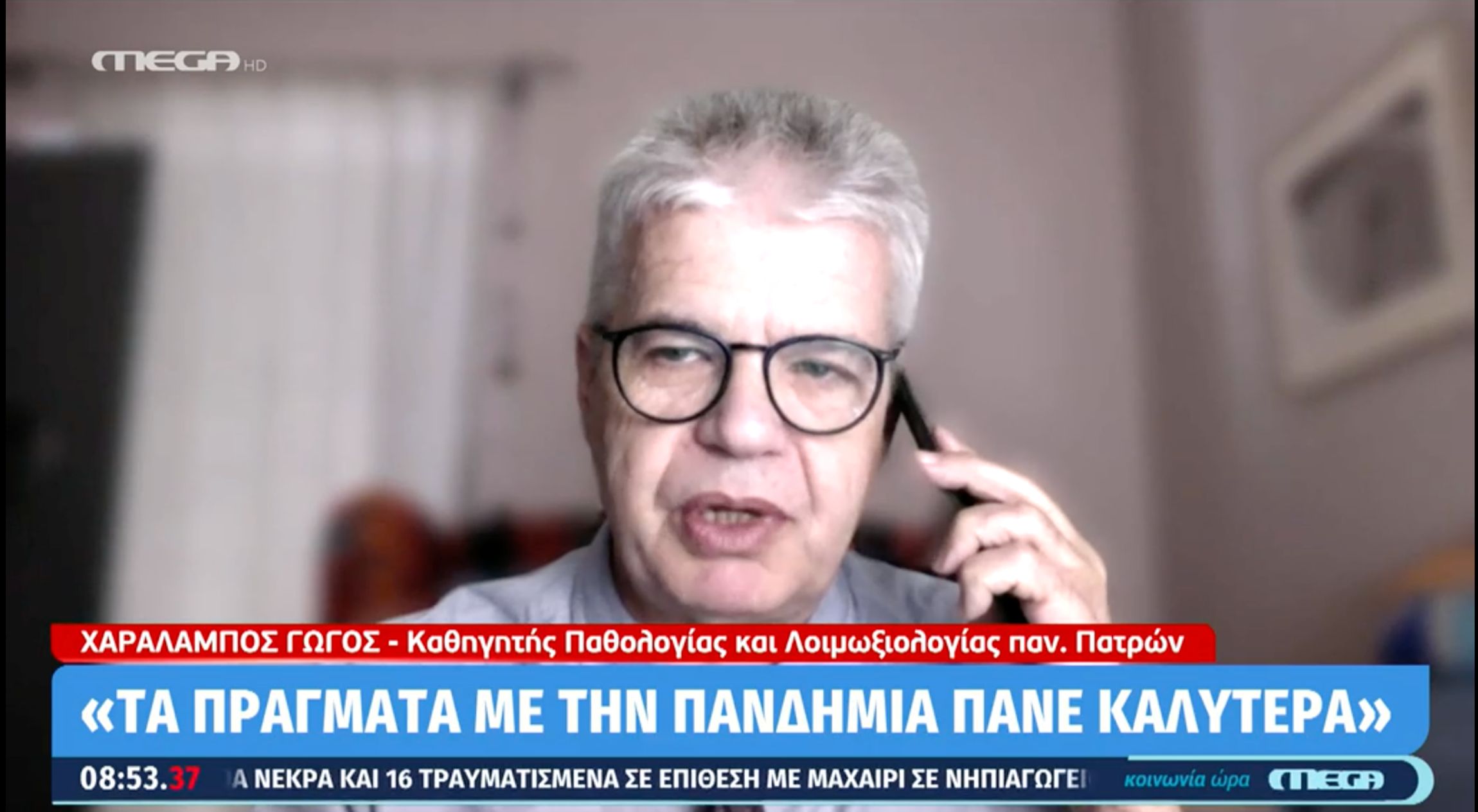 Χαράλαμπος Γώγος: Σε ύφεση τα επιδημιολογικά δεδομένα