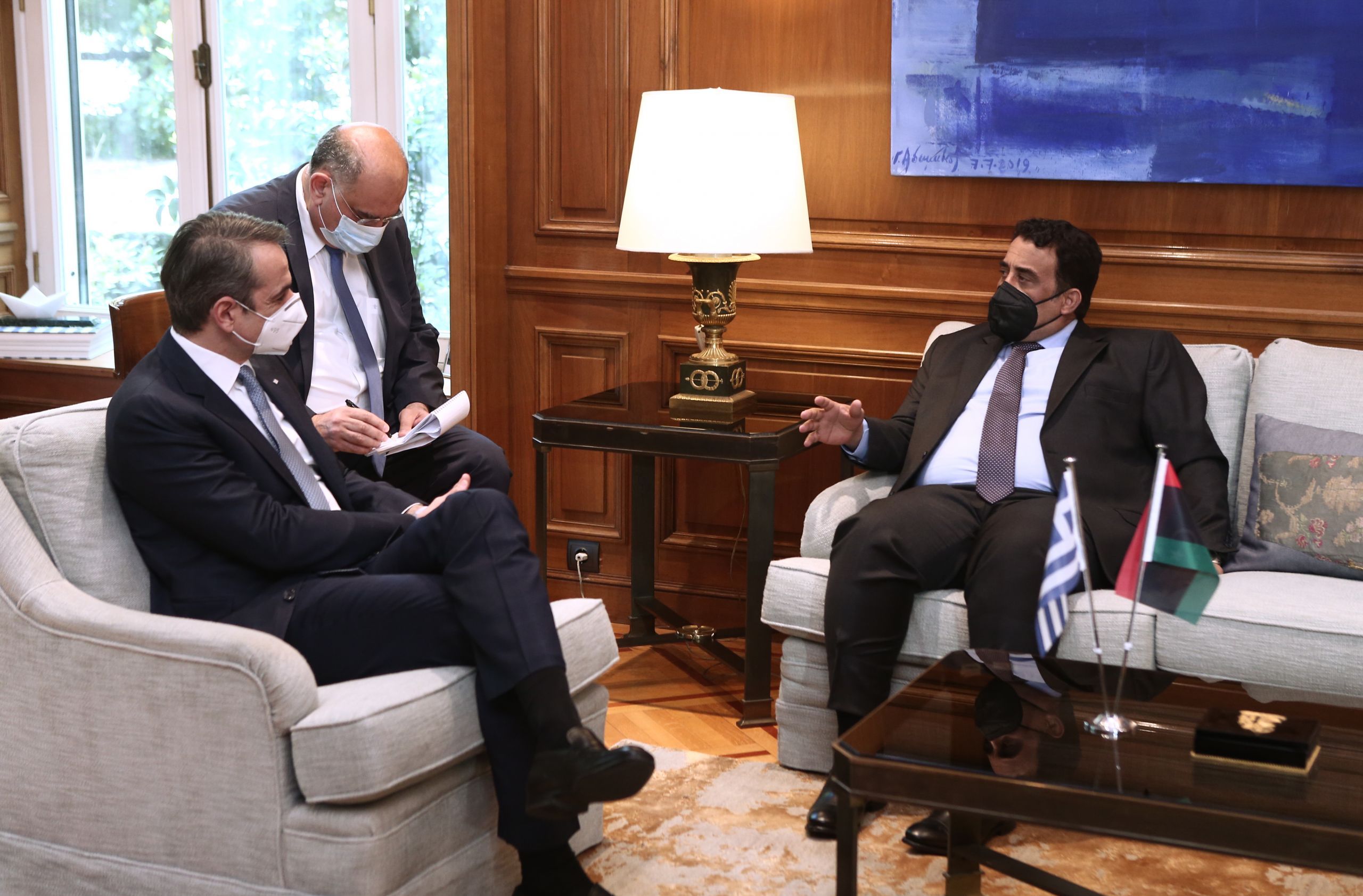 Μητσοτάκης – πρόεδρος Λιβύης: Στο τραπέζι οι Θαλάσσιες Ζώνες