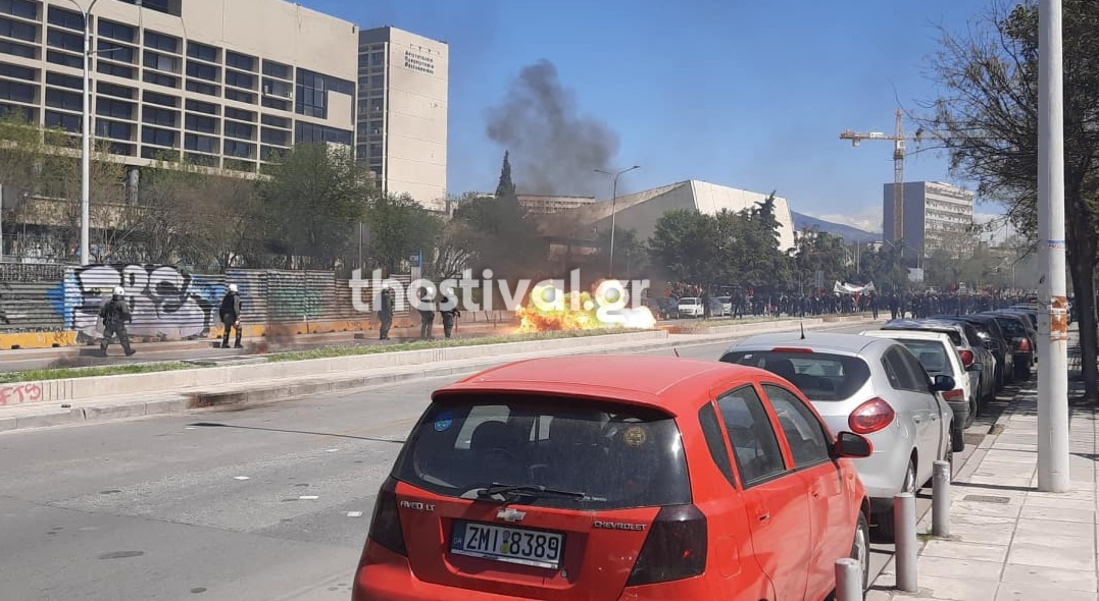 Επεισόδια τώρα στη Θεσσαλονίκη
