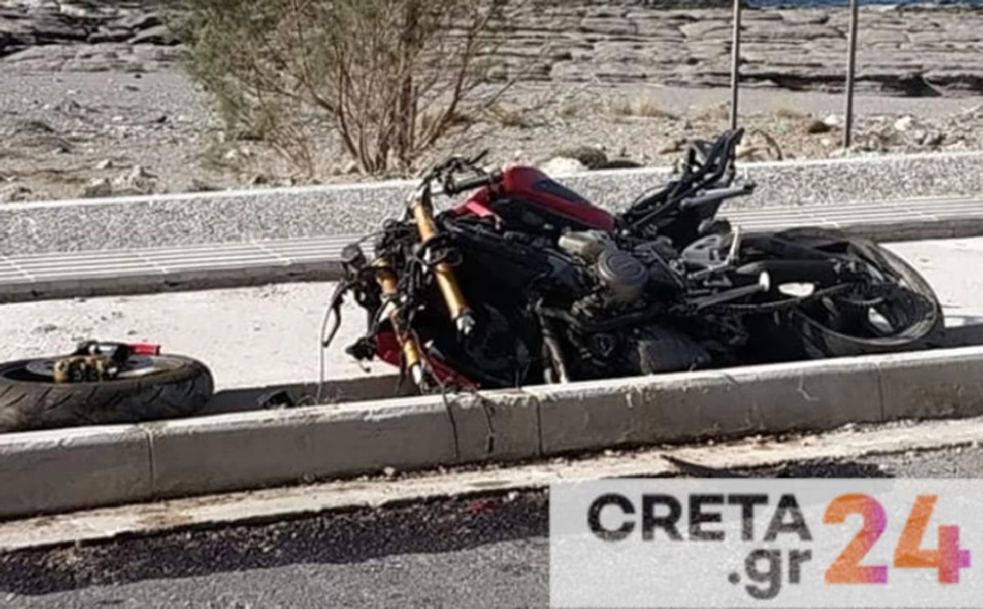 Τροχαίο Ιεράπετρα: Νεκρός μοτοσικλετιστής σε γκρεμό