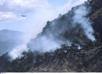 Φωτιά στα Γεράνεια Όρη: Καίει για τέταρτη μέρα