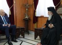 Νίκος Δένδιας: Συνάντηση με τον Πατριάρχη Ιεροσολύμων Νίκος Δένδιας: Συνάντηση με τον Πατριάρχη Ιεροσολύμων