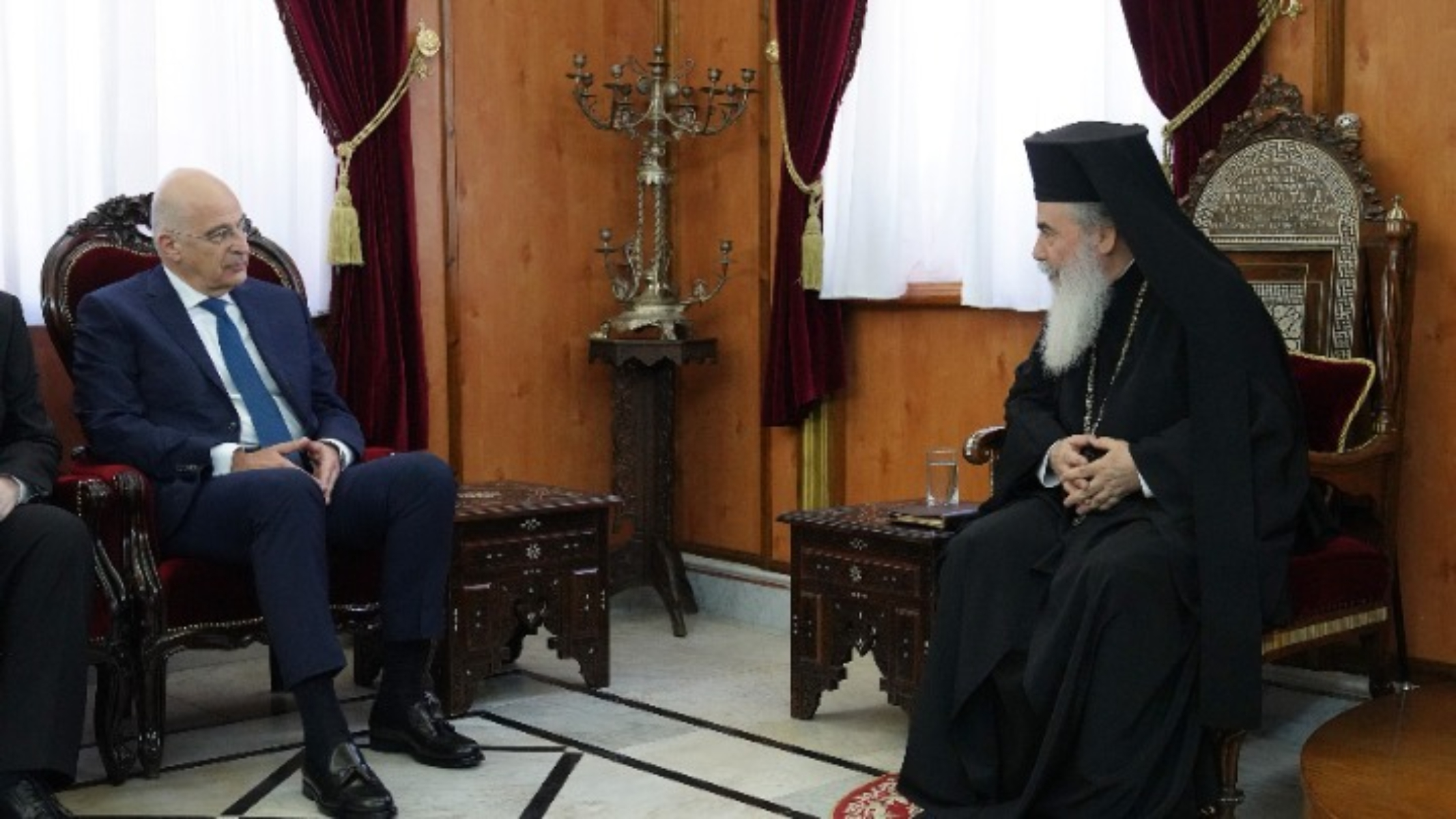 Νίκος Δένδιας: Συνάντηση με τον Πατριάρχη Ιεροσολύμων