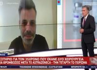 Κρήτη: Εξιτήριο για τον 35χρονο μετά τις δύο θρομβώσεις από εμβολιασμό με AstraZeneca Κρήτη: Εξιτήριο για τον 35χρονο μετά τις δύο θρομβώσεις από εμβολιασμό με AstraZeneca