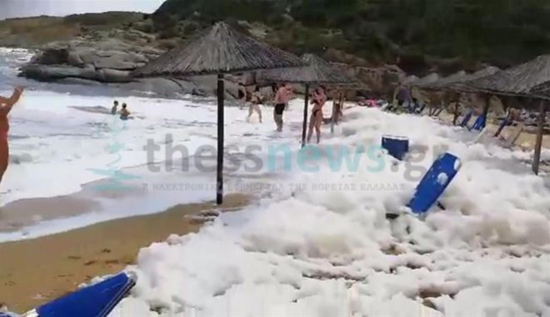 Σιθωνία Χαλκιδικής: Πως εξηγείται το άφρισμα της παραλίας