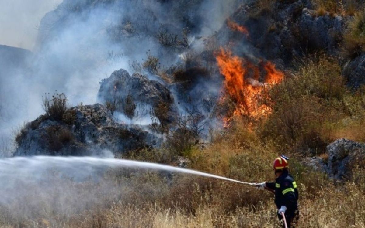 Φωτιά στην Κεφαλονιά: Μάχες με τις φλόγες σε δασική έκταση