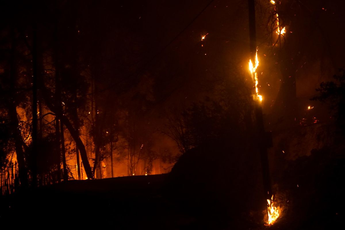 Φωτιά στην Τήνο: Μήνυμα του 112 στα κινητά των κατοίκων