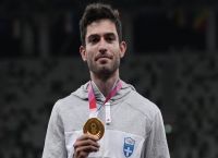 Τεντόγλου: Η στιγμή της απονομής του χρυσού μεταλλίου