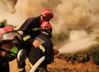 Εύβοια: Αποχώρησαν οι Ρουμάνοι πυροσβέστες από το Προκόπι