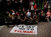 Λέσβος: Αφγανοί πρόσφυγες διαδήλωσαν κατά των Ταλιμπάν