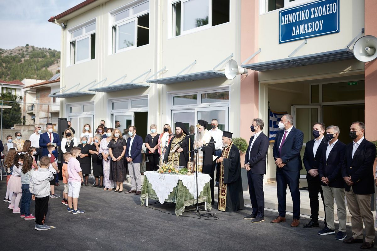 Μητσοτάκης από Δαμάσι: Θέλουμε τα σχολεία να μείνουν ανοιχτά