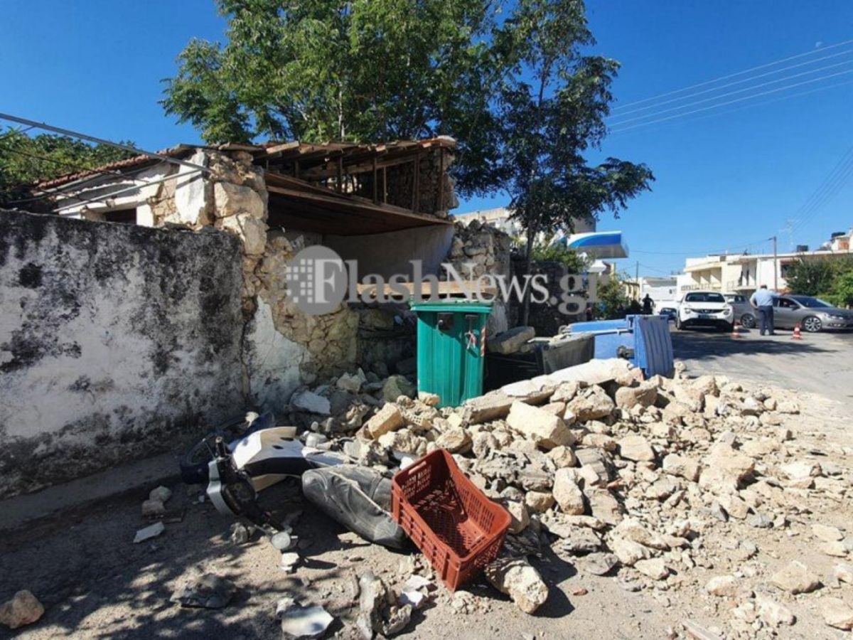 Νέος μετασεισμός στην Κρήτη: Συνεχίζει να δονείται το Αρκαλοχώρι