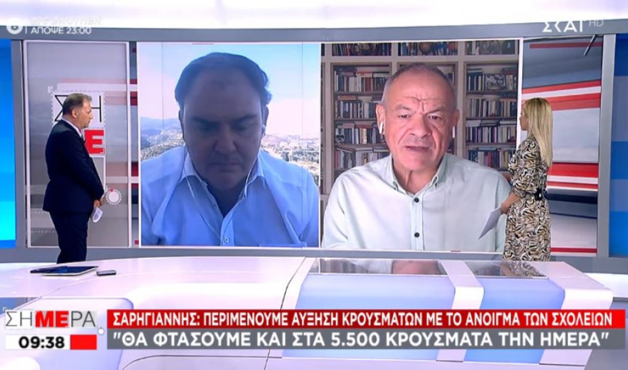 Σαρηγιάννης: Πρόβλεψη σοκ για 5.000 κρούσματα