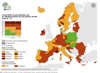 Χάρτες ECDC: Παραμένει στο πορτοκαλί όλη η Ελλάδα