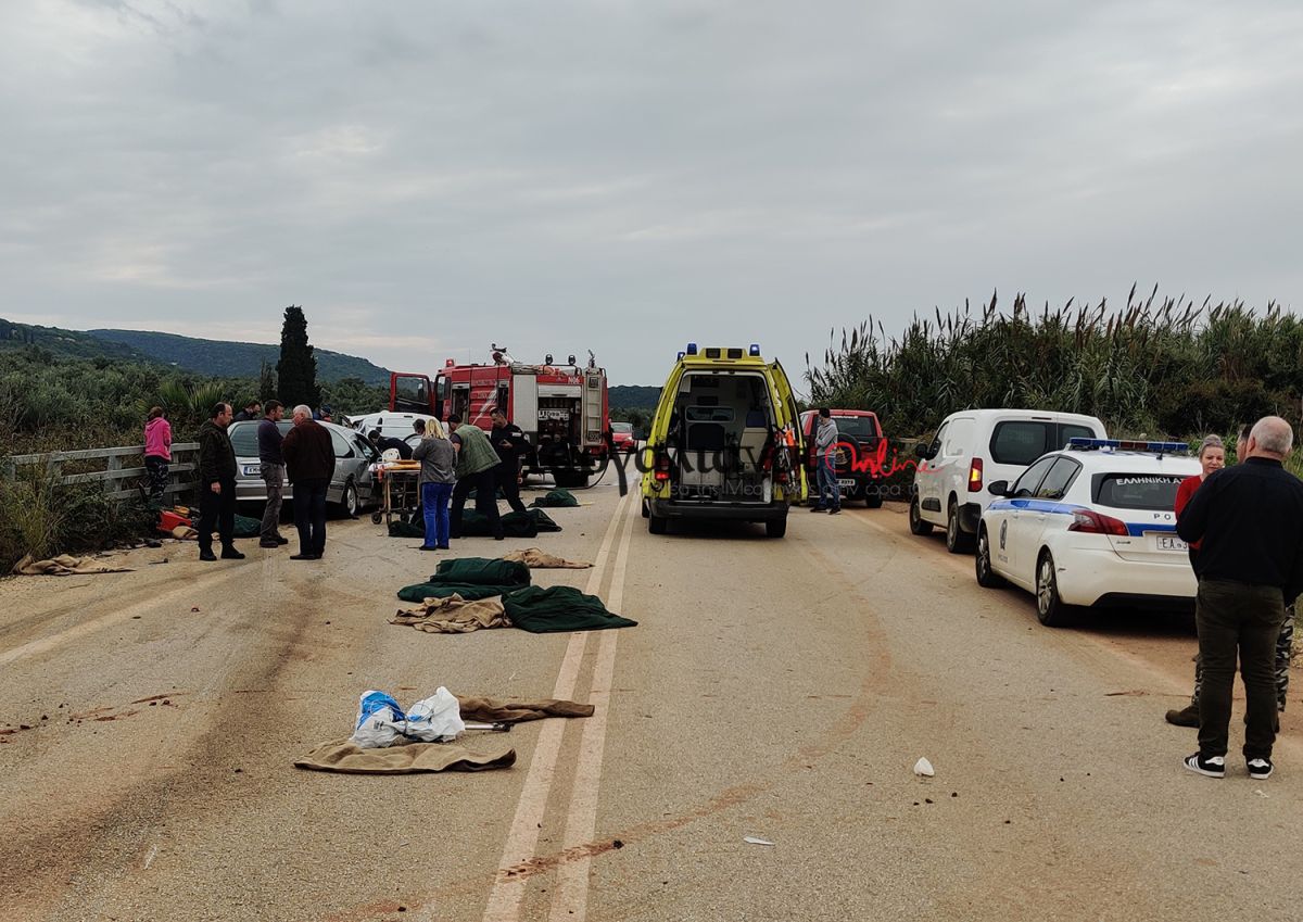 Τροχαίο στη Μεσσηνία: Σύγκρουση νεκροφόρας με αυτοκίνητο