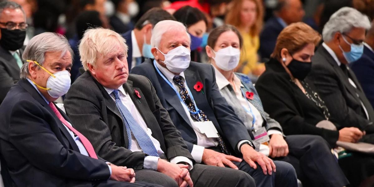 COP26: Μετά τον Μπάιντεν και ο Μπόρις Τζόνσον το έριξε στον ύπνο