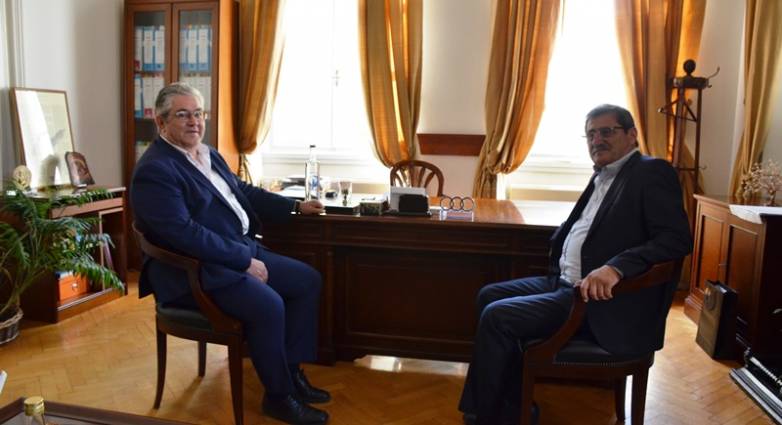 Δημήτρης Κουτσούμπας: Συνάντηση με τον δήμαρχο της Πάτρας