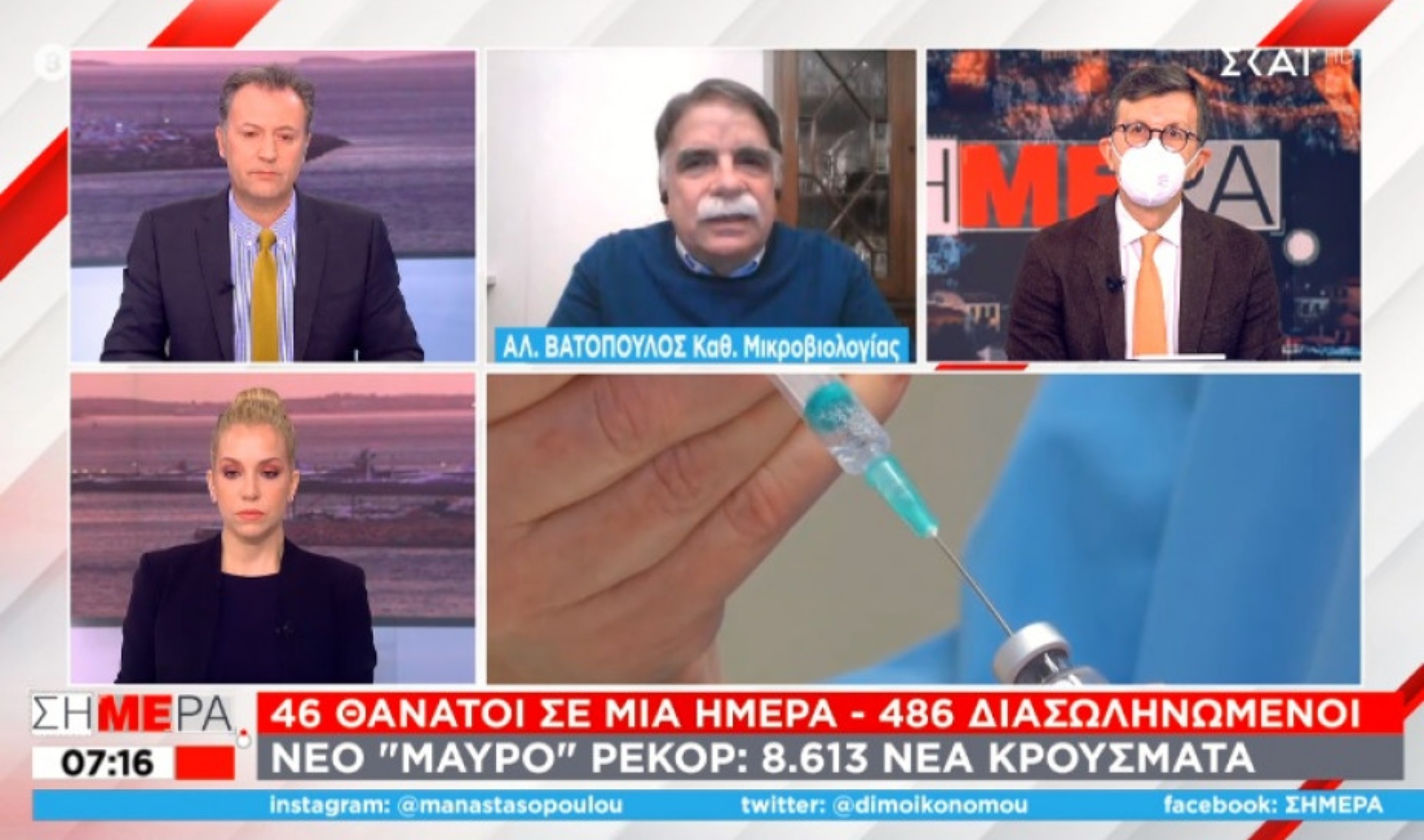 Βατόπουλος: Μπορεί να χρειαστεί σειρά μέτρων – Γιατί είναι ύπουλος ο ιός