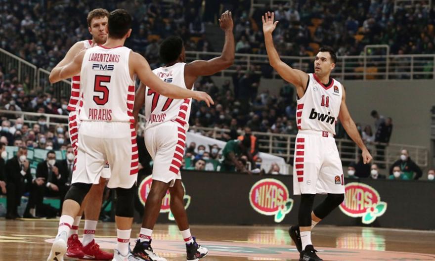 Βαθμολογία Euroleague: Ολυμπιακός τρίτος – Παναθηναϊκός προτελευταίος