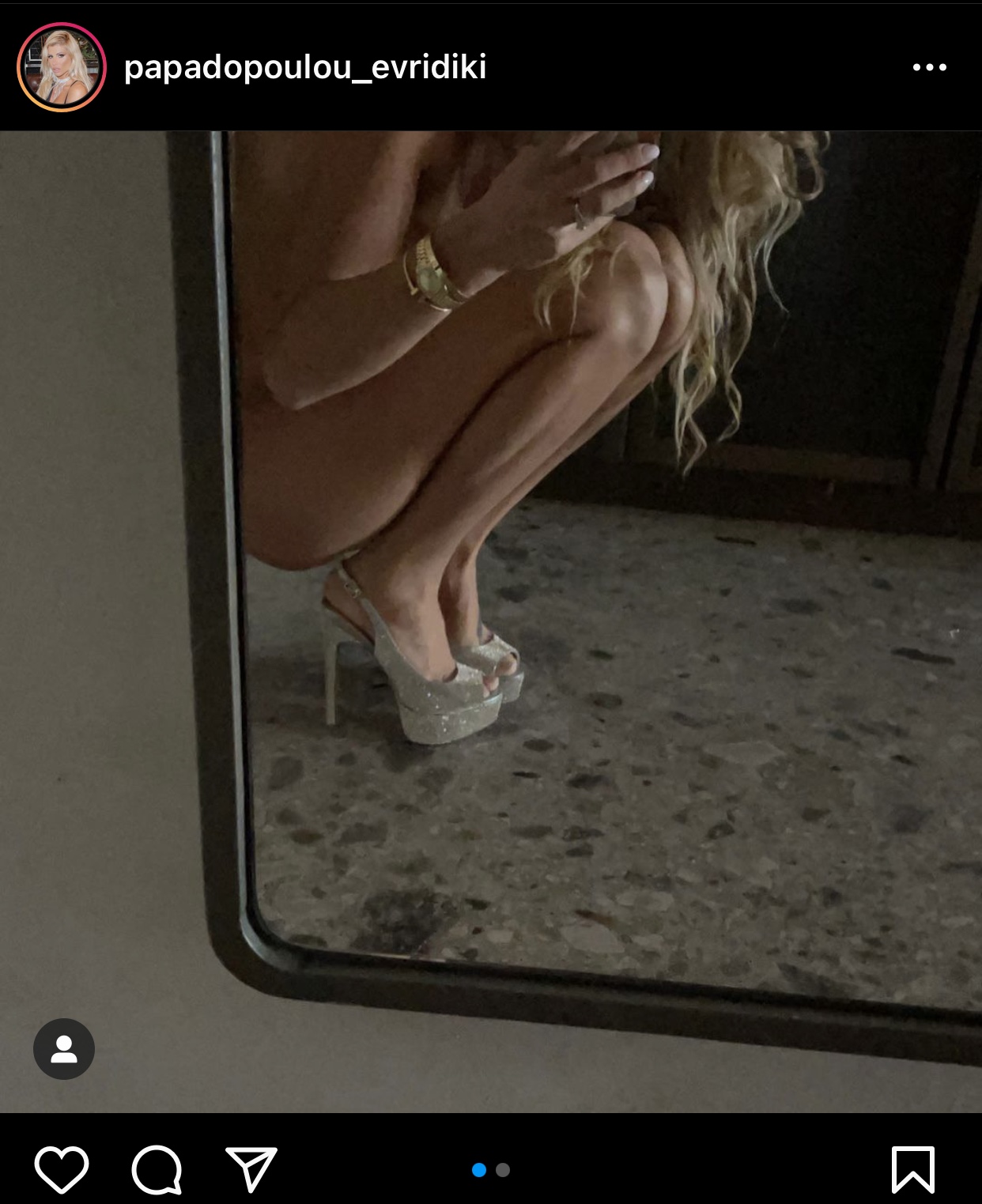 Γυμνή στο Instagram η Ευρυδίκη Παπαδοπούλου 