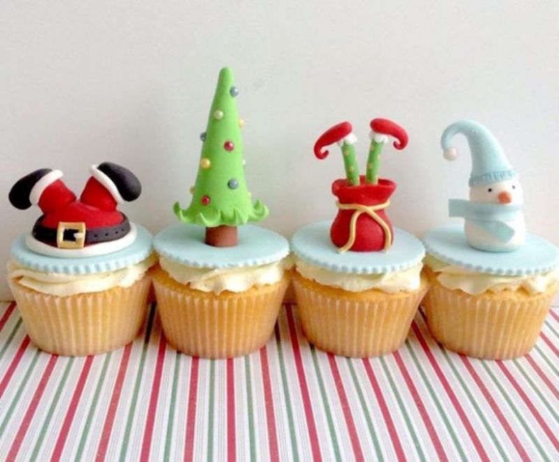 Cupcakes: 15 + 1 σχέδια για τα Χριστούγεννα