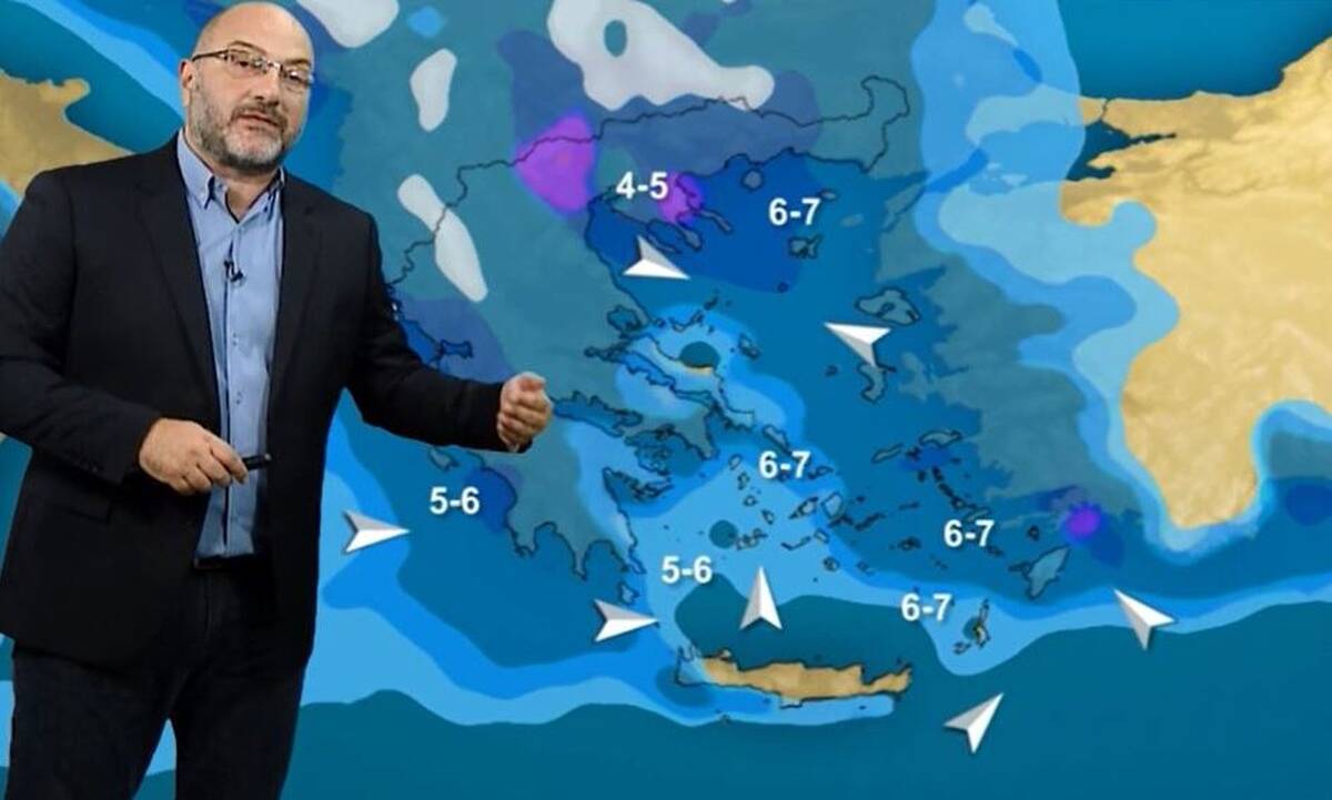 Καιρός Αρναούτογλου: Οι περιοχές με την μεγαλύτερη ένταση ανέμων – Πού χιόνισε