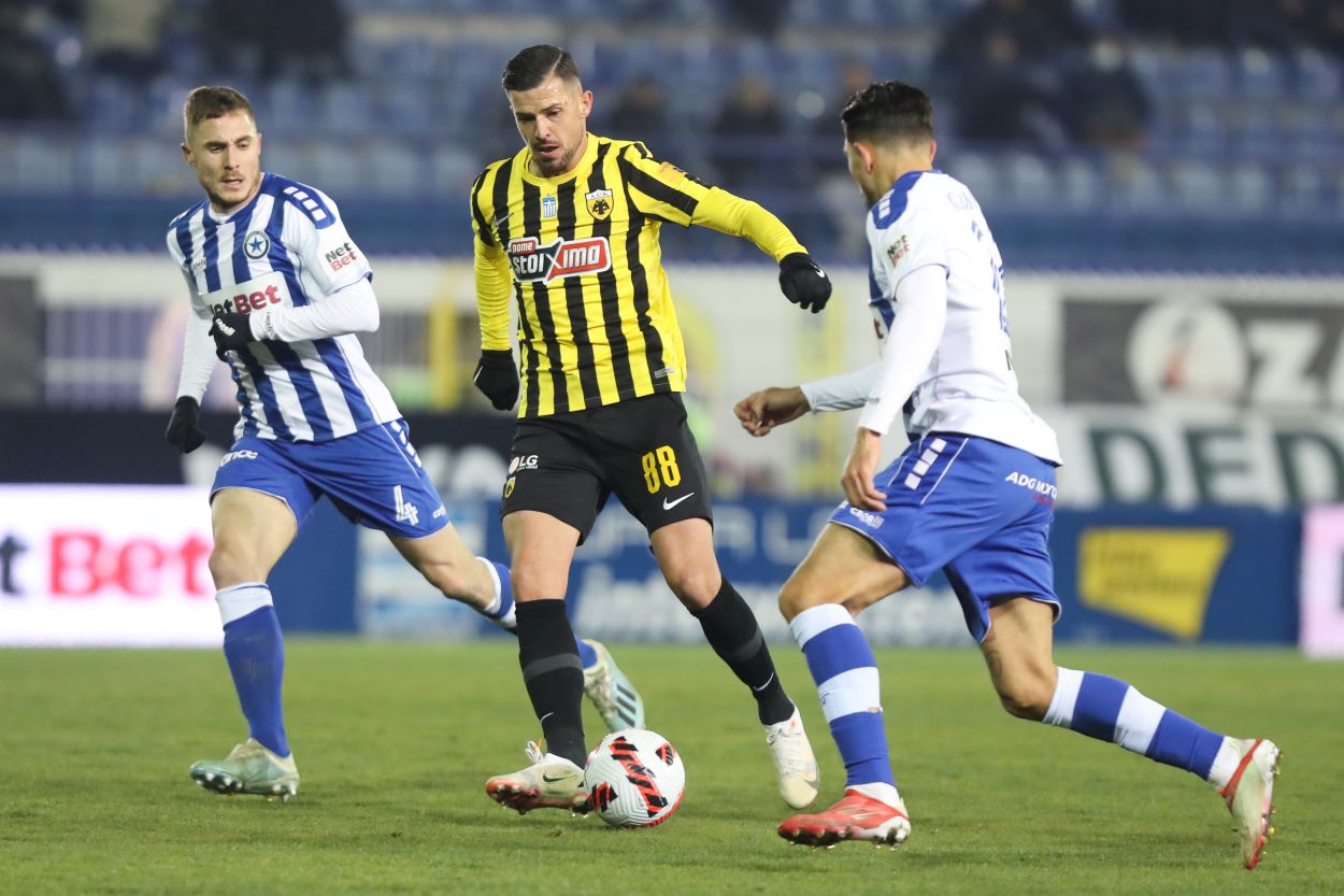Ατρόμητος – ΑΕΚ 0-2: «Πέταξε» με διπλό από το Περιστέρι