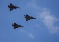 First six Rafale fighters land at Tanagra Airport