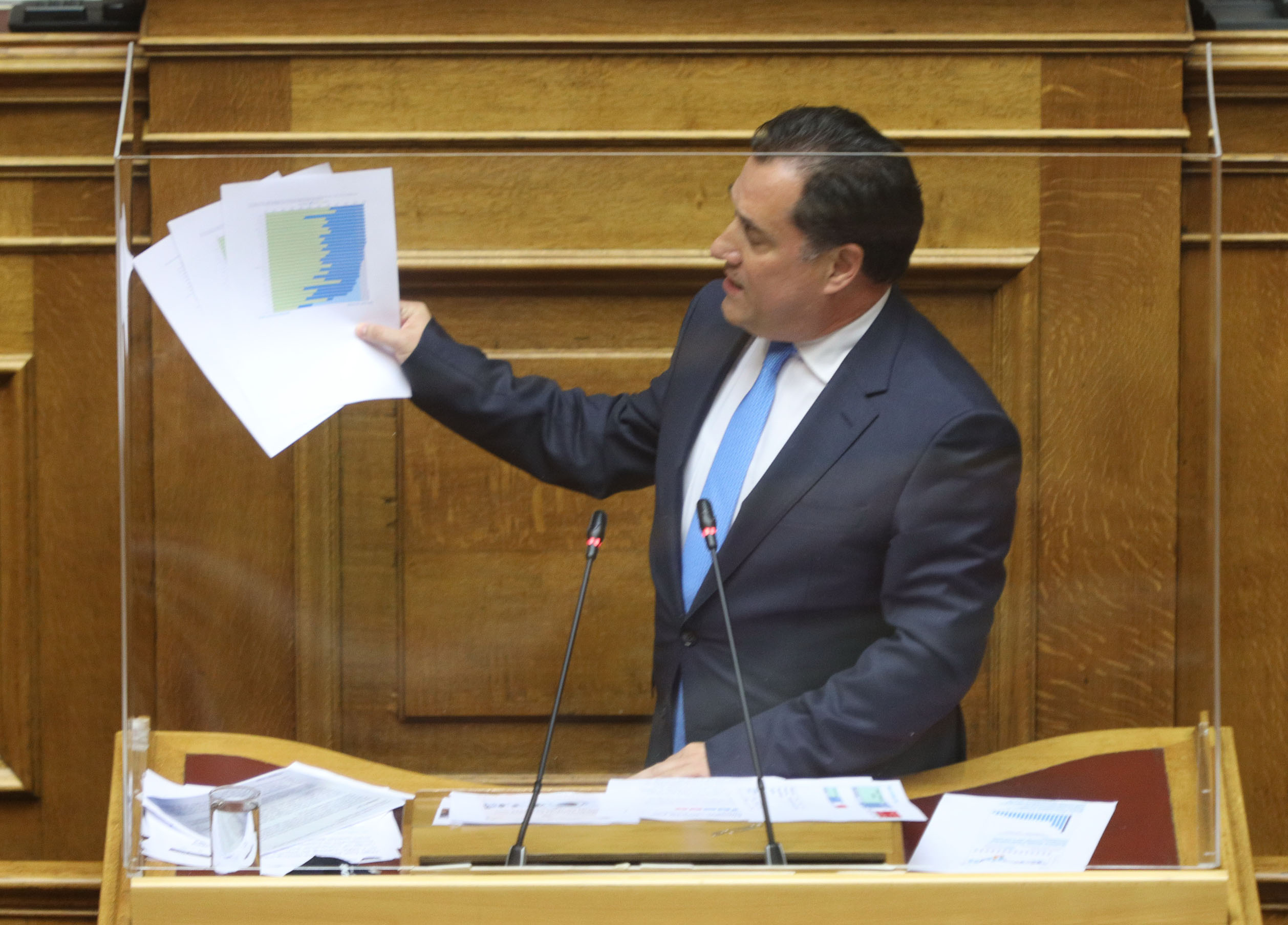 Η ομιλία Γεωργιάδη στην Ολομέλεια: Έδωσε απαντήσεις για όλα [vid]