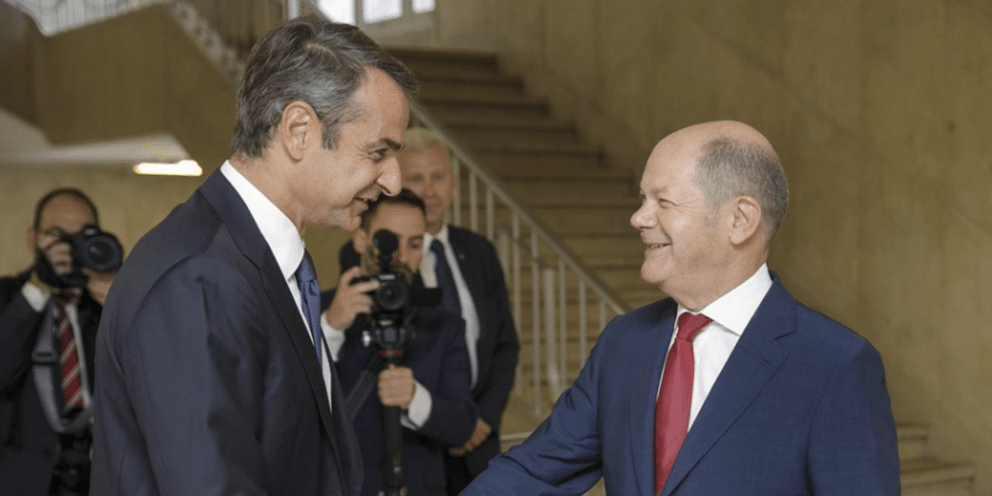 Μητσοτάκης Σολτς: Η συνομιλία των δύο ηγετών