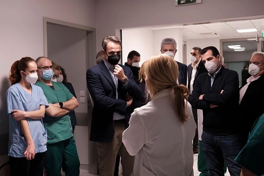 Κυριάκος Μητσοτάκης: Tο Νοσοκομείο «Σωτηρία» επισκέφτηκε ο πρωθυπουργός