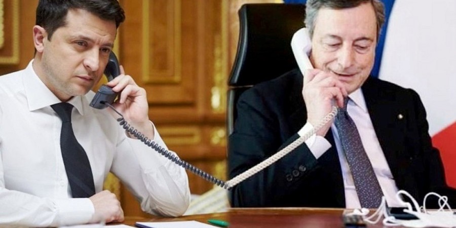 Ζελένσκι σε Ντράγκι: «Την άλλη φορά θα αλλάξω το πρόγραμμα του πολέμου»