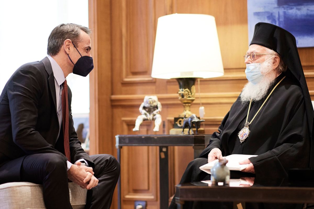 Κυριάκος Μητσοτάκης: Συναντήθηκε με τον Αρχιεπίσκοπο Αλβανίας