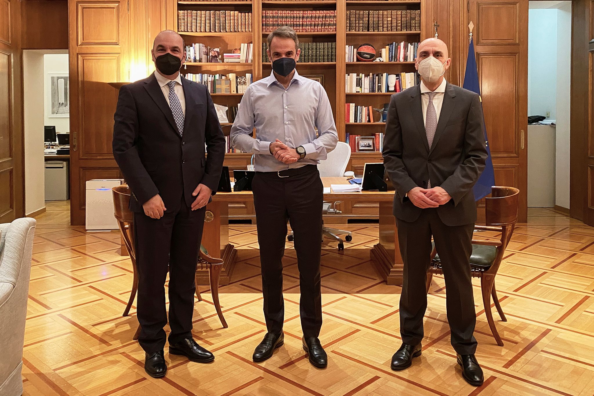 Κυριάκος Μητσοτάκης: Συναντήθηκε με τον νέο πρόεδρο της ΚΕΕΕ και του ΕΒΕΑ