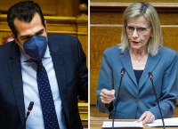 Κόντρα Πλεύρη με την Πούλου: Η βουλευτής του ΣΥΡΙΖΑ συγκρίνει τους νεκρούς της πανδημίας με της Ουκρανίας