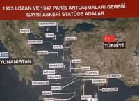 Τουρκία πρόκληση: Χάρτης με διχοτομημένο το Αιγαίο