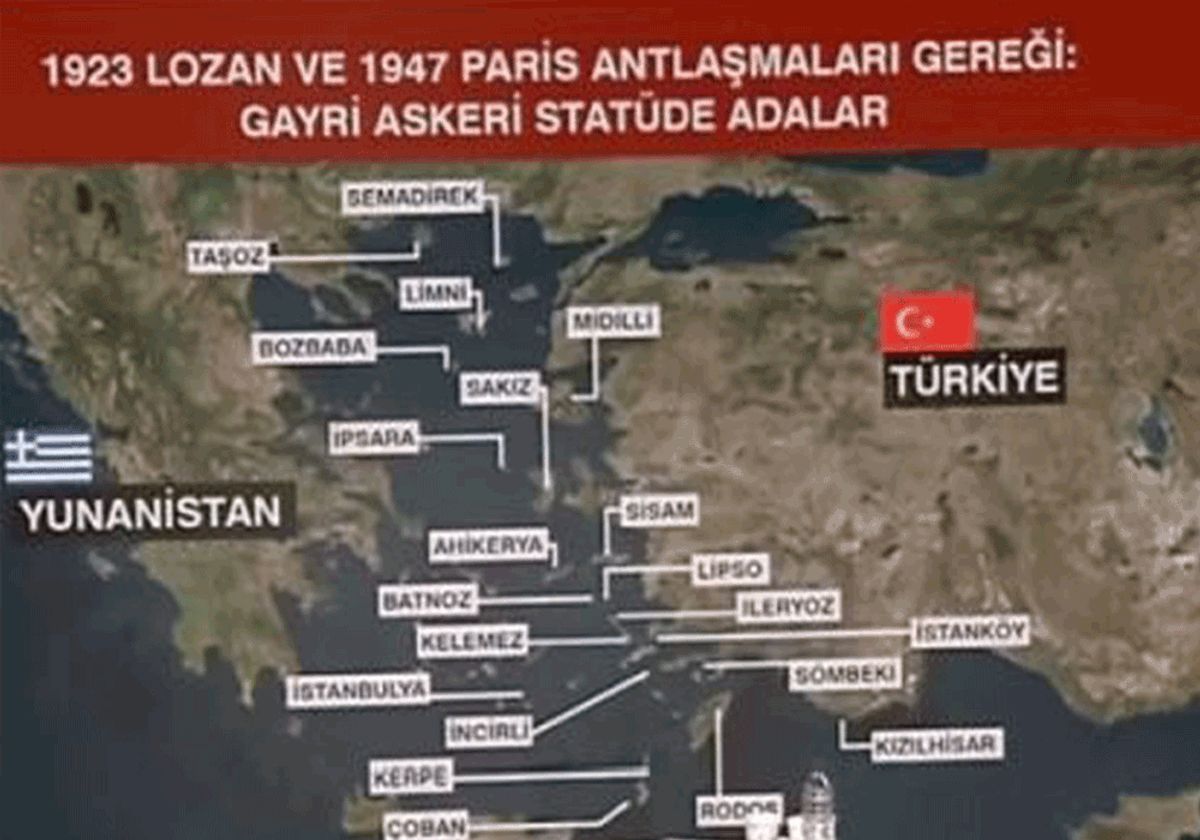 Τουρκία πρόκληση: Χάρτης με διχοτομημένο το Αιγαίο