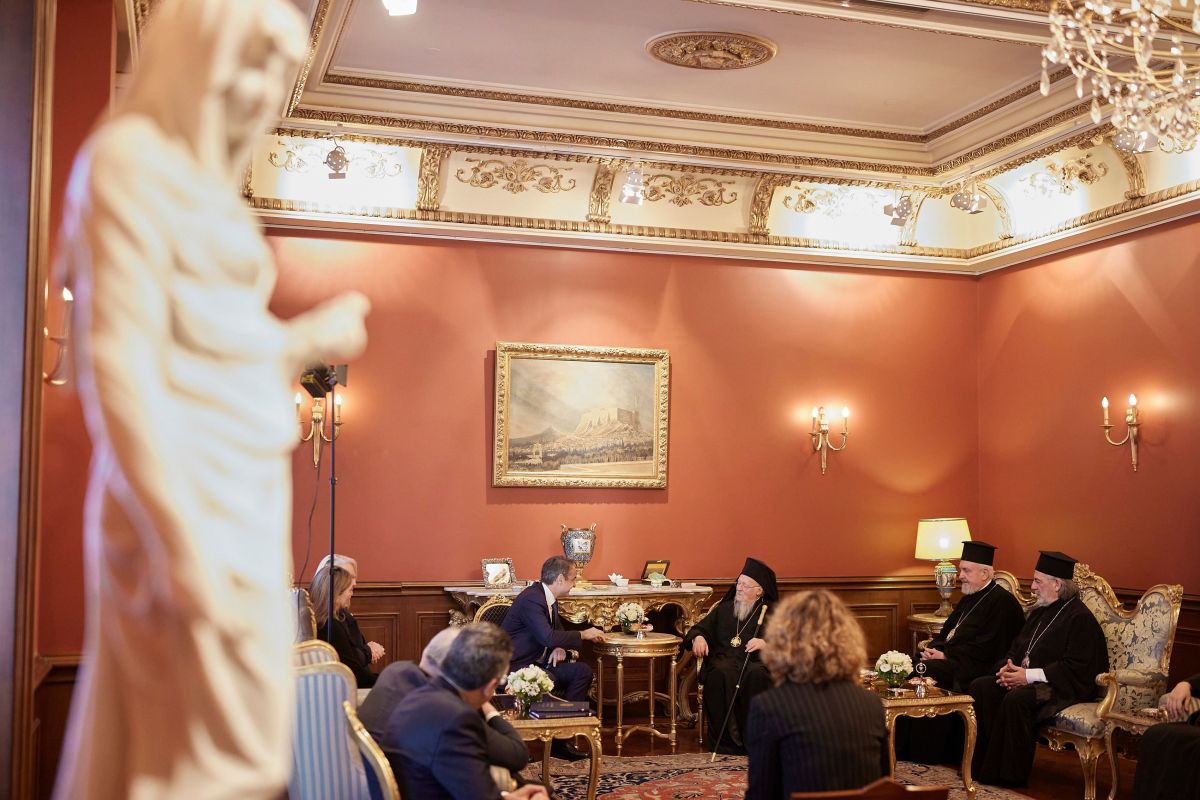 Κυριάκος Μητσοτάκης: Συνάντησε τον Οικουμενικό Πατριάρχη Βαρθολομαίο